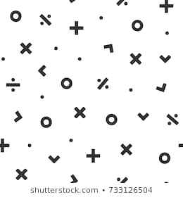 260x280 Math Symbols Meaning Math Symbol Seamless Pattern Vector