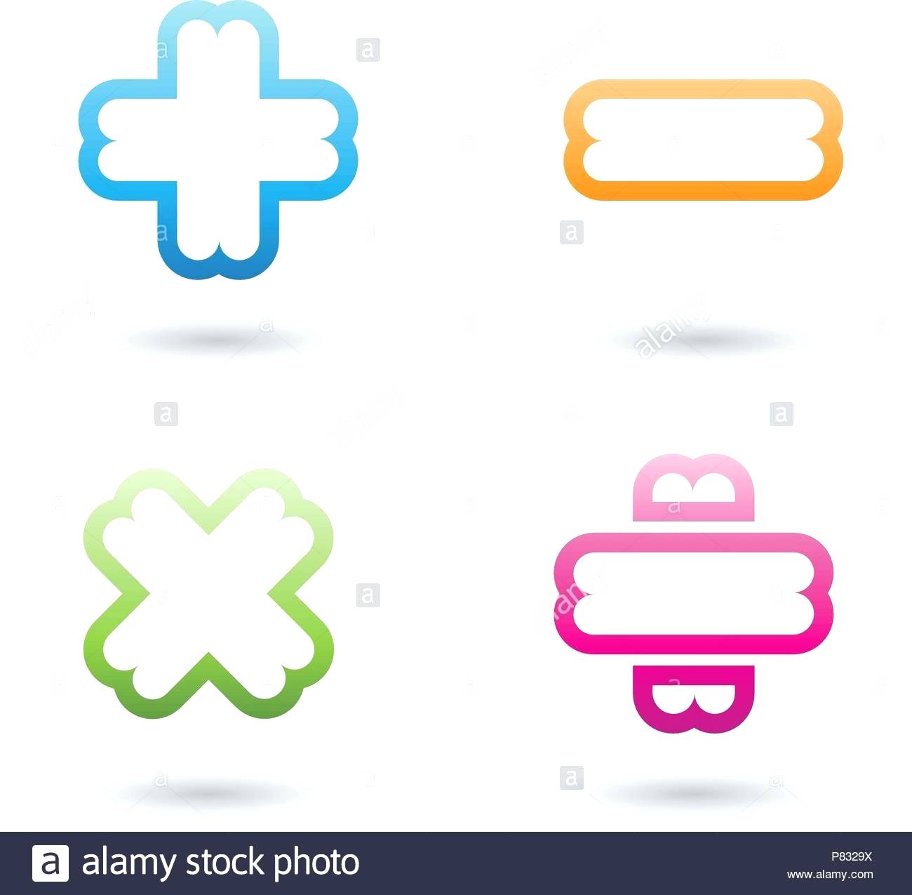 1300x1275 Symbol Math Freehand Drawn Cartoon Math Symbols Stock Vector