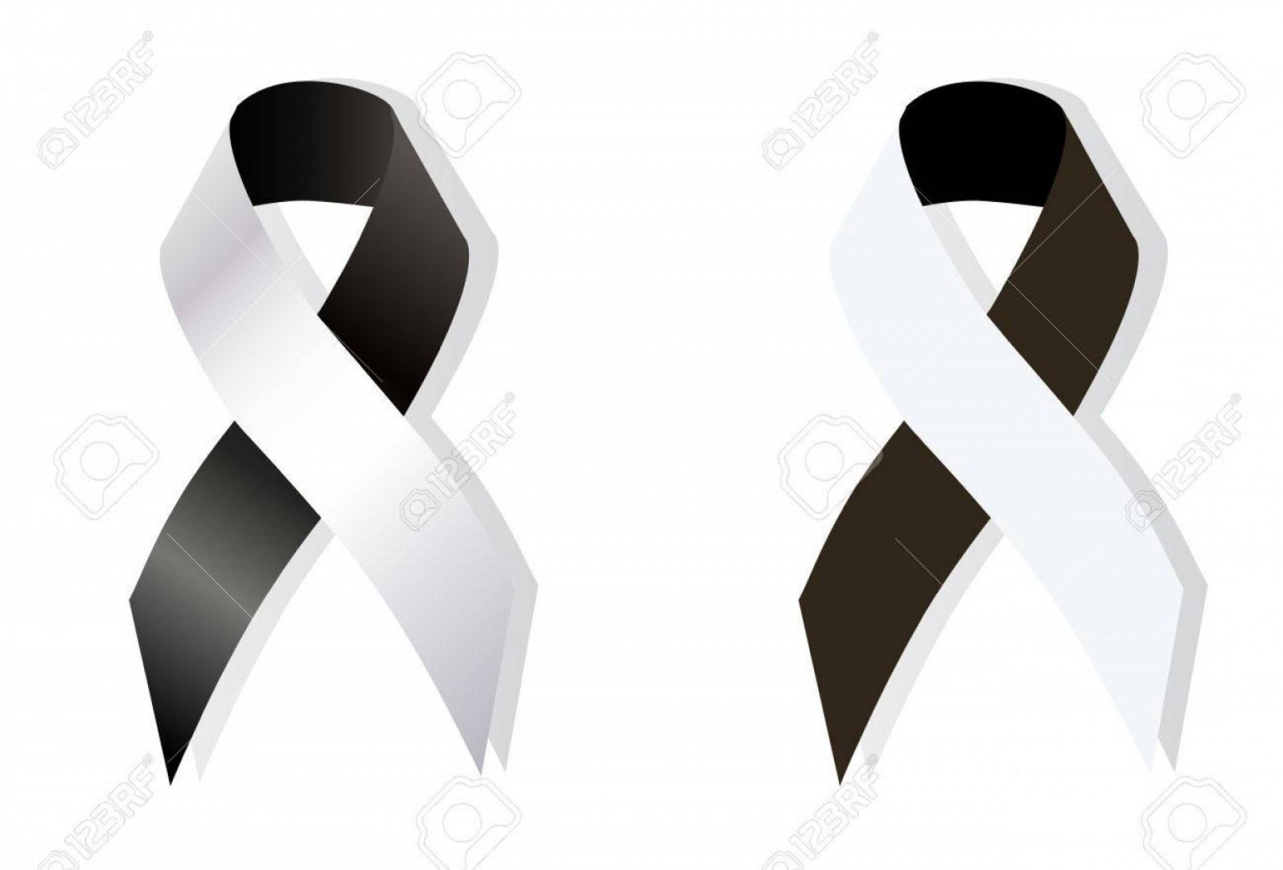 1872x1270 Photostock Vector Black And White Ribbon Anti Corruption Anti