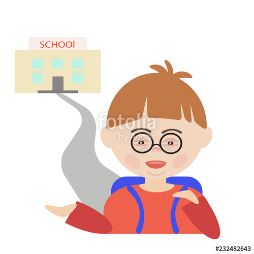 500x500 A Child With Down Syndrome Simple Vector Illustration Print
