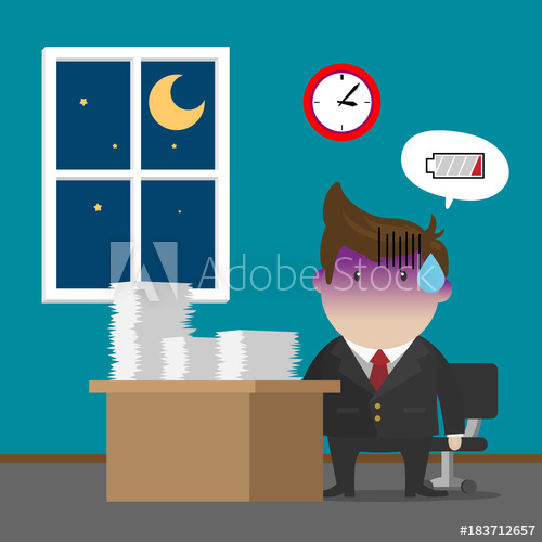 500x500 Businessman Burnout Syndrome After Hard Working