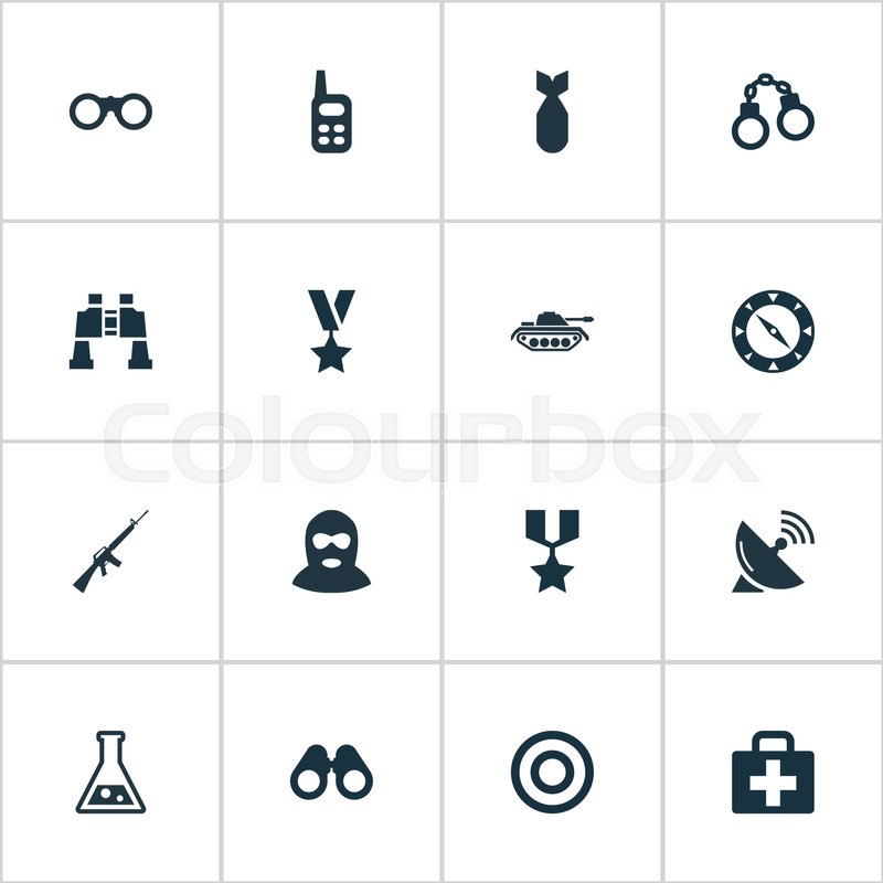 800x800 Vector Illustration Set Of Simple Stock Vector Colourbox