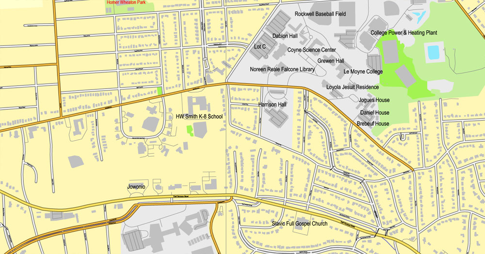 Syracuse Map New York Us Exact Vector Street Map Full 1000x525 Syracuse Map New York Us Exact Vector Street Map Full