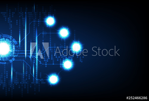 500x340 Business Technology, Digital Futuristic System, Neon Electric