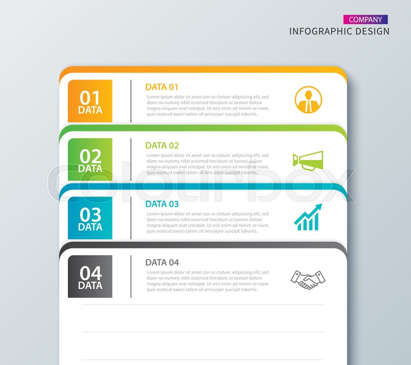 800x711 Infographics Tab In Horizontal Paper Stock Vector Colourbox