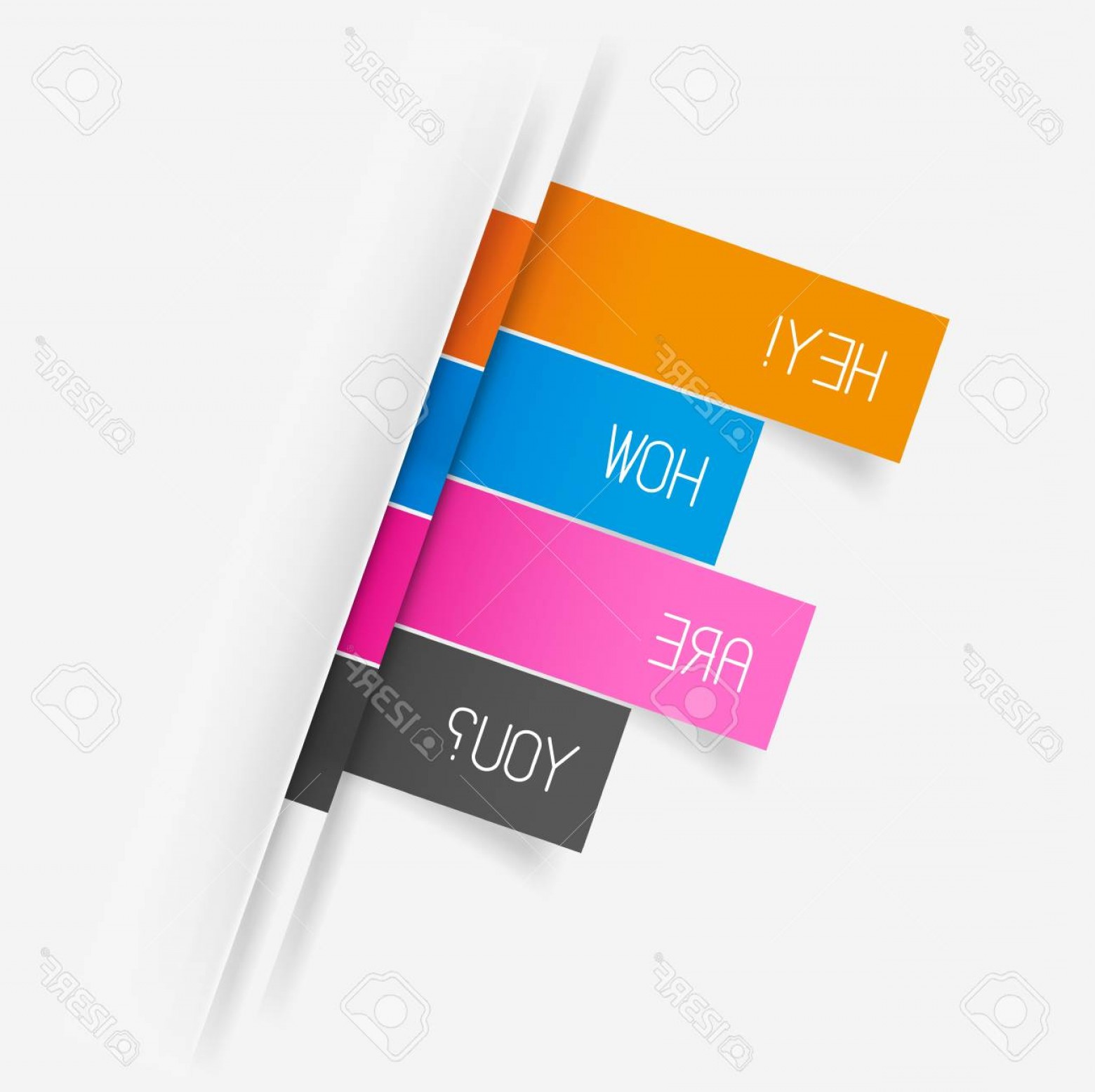 1560x1557 Photovector Tab Banner Elements Set Of Four Vector Tabs Soidergi