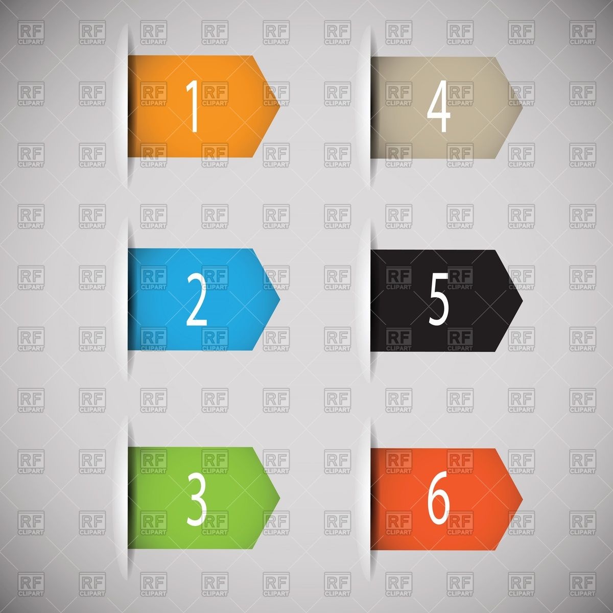 1200x1200 Bookmark Or Tab Design Elements Vector Image Of Design Elements