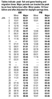 200x382 Vektor Solunar Tables