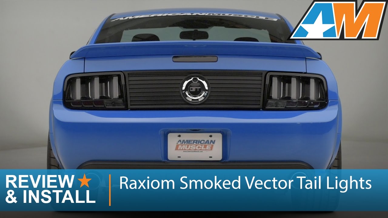 1280x720 Mustang Raxiom Smoked Vector Tail Lights