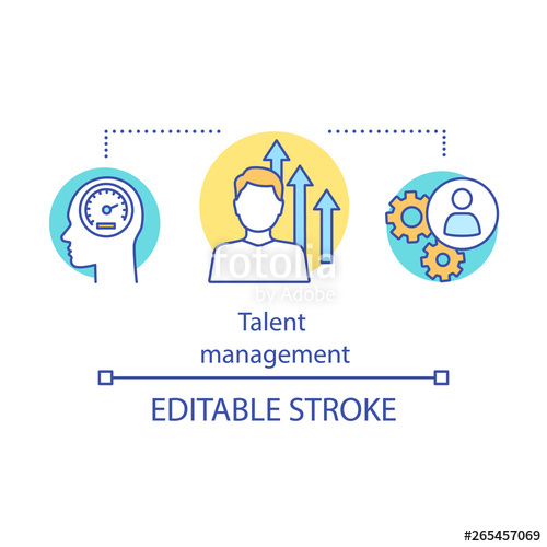 500x500 Talent Management Program Concept Icon Stock Image And Royalty
