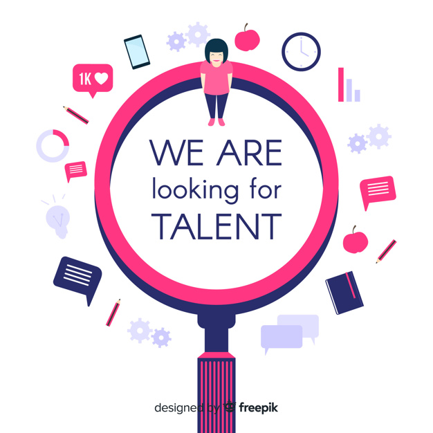 626x626 Talent Search Magnifying Glass Background Vector Free Download