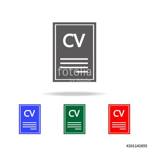 500x500 Resume Vector Icon Elements Of Human Resource In Multi Colored