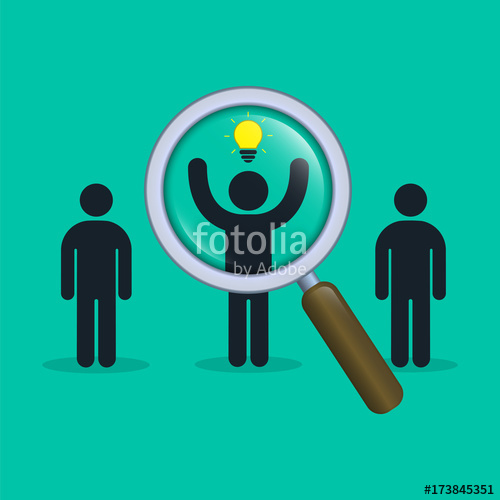 500x500 Search For Talent With Idea Looking For Employees, Human Resource