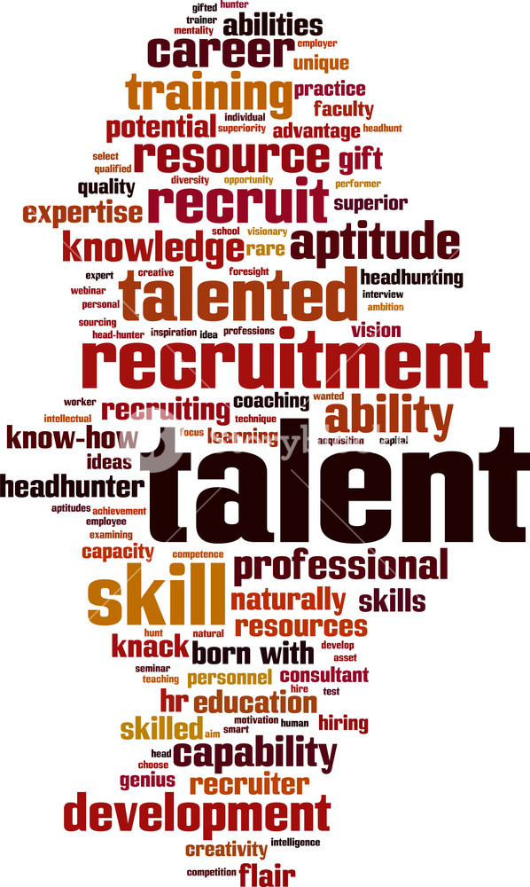 598x1000 Talent Word Cloud Concept Vector Illustration Royalty Free Stock