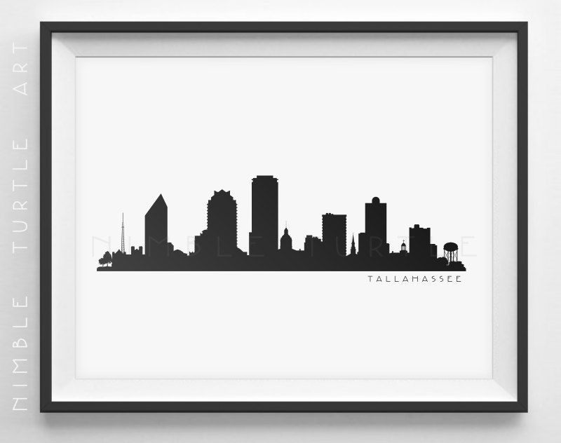 800x632 Tallahassee Skyline Silhouette