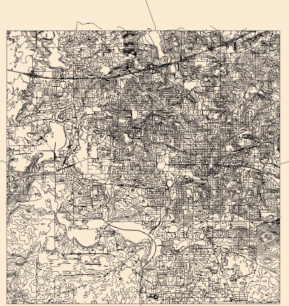 1000x1059 Usgs Topo Map Vector Data