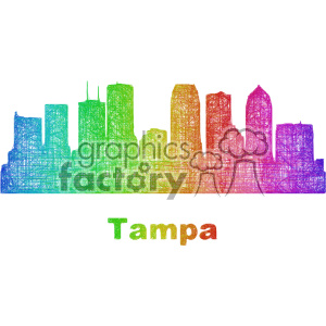 300x300 City Skyline Vector Clipart Usa Tampa Royalty Free Gif, Png