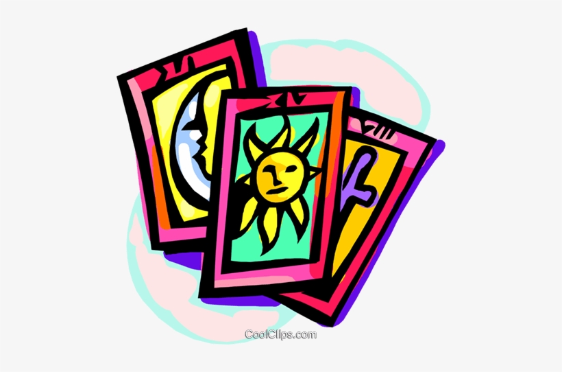 820x542 Tarot Cards Royalty Free Vector Clip Art Illustration