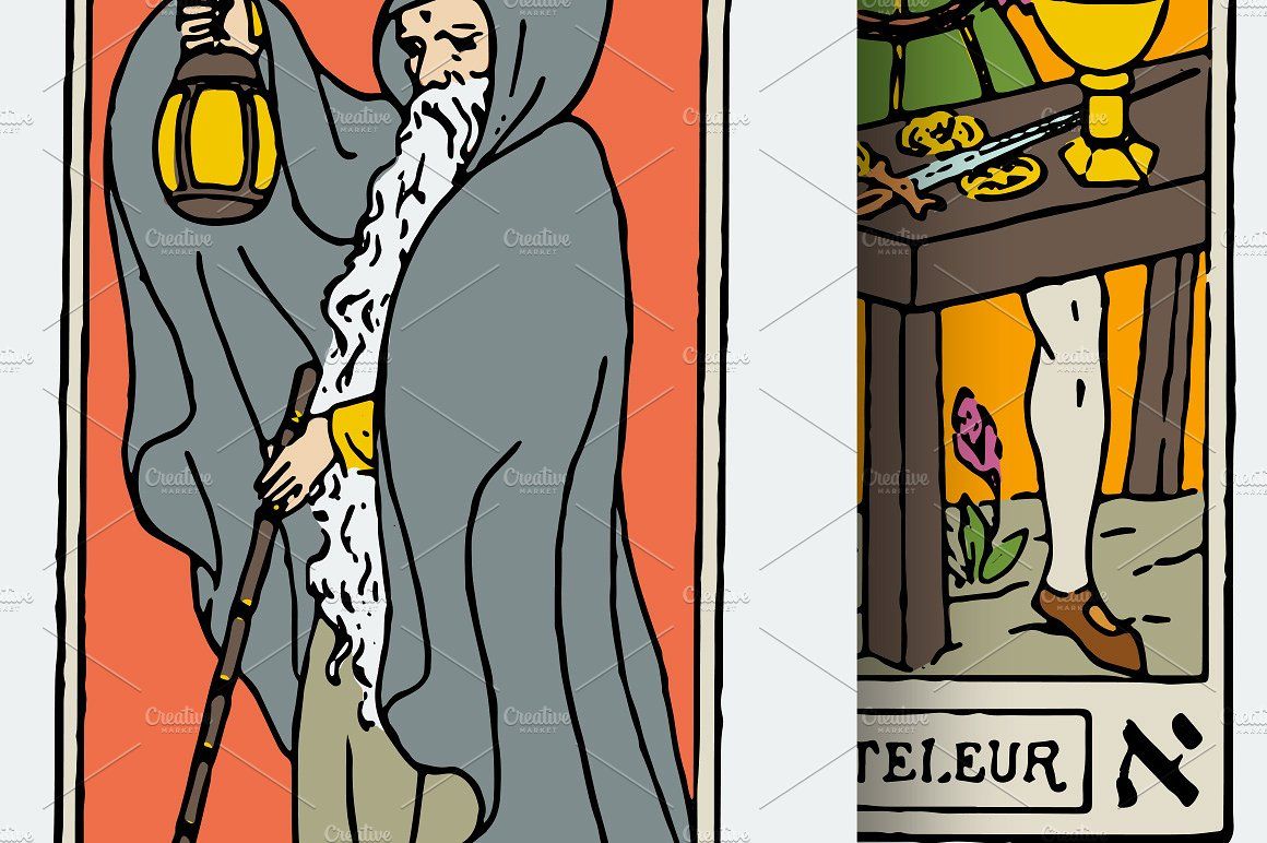 1160x772 Vector Tarot Cards