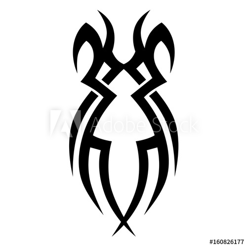 500x500 Tattoo Tribal Vector Designs Sketched Simple Isolated Vector