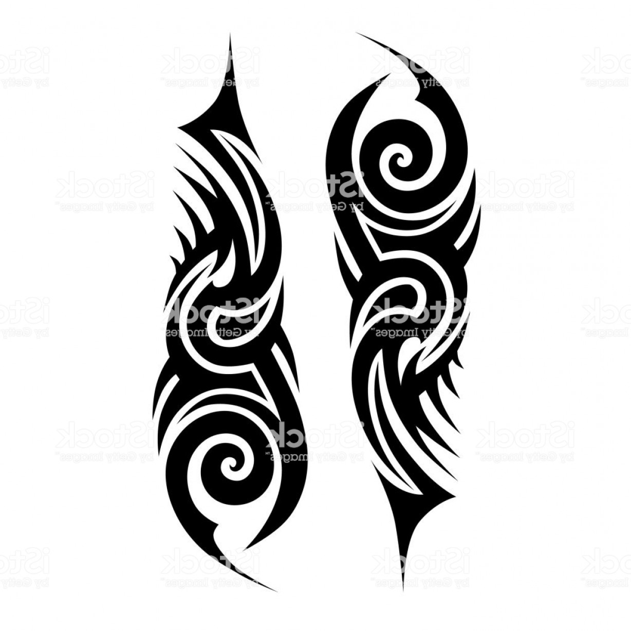 1228x1228 Tribal Tattoo Designs Vector Sketch Simple Abstract Black Ornament