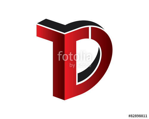500x400 Td Letter Logo Template Stock Image And Royalty Free Vector