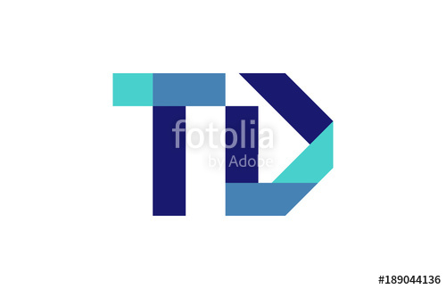 500x324 Td Ribbon Letter Logo Stock Image And Royalty Free Vector