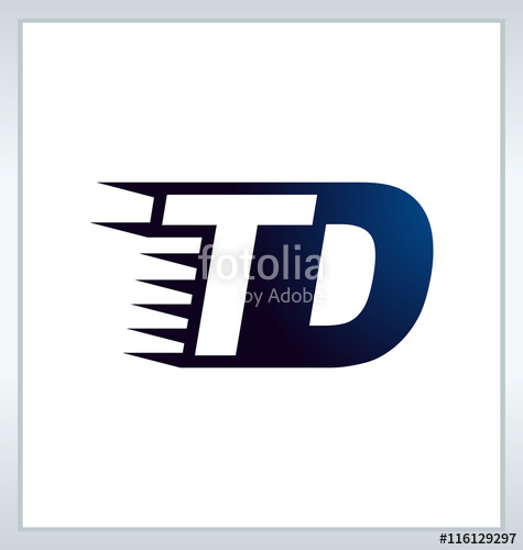475x500 Td Two Letter Composition For Initial, Logo Or Signature Stock