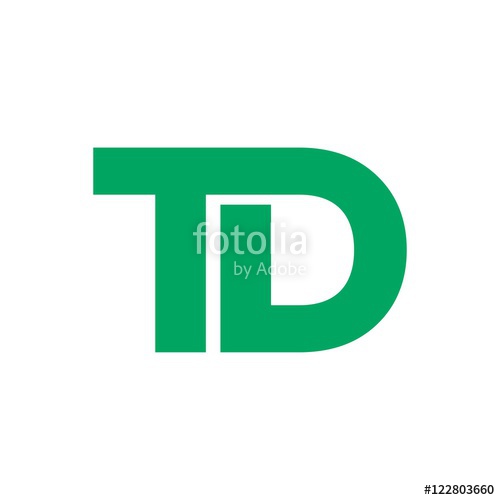 500x500 Td Letter Initial Logo Design Stock Image And Royalty Free Vector