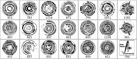 449x193 Vector Tech Rings Photoshop Brushes In Photoshop Brushes Abr