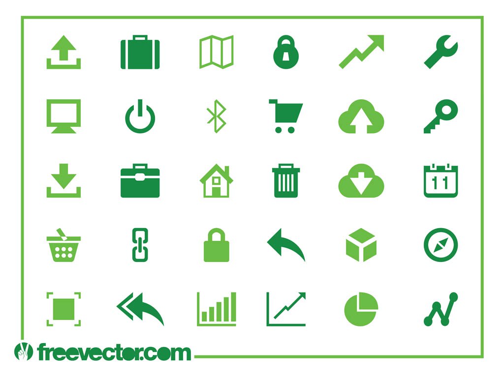1024x765 Web And Technology Icons Vector Art Graphics