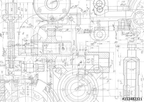 500x354 Technical Drawing Background Mechanical Engineering Drawing