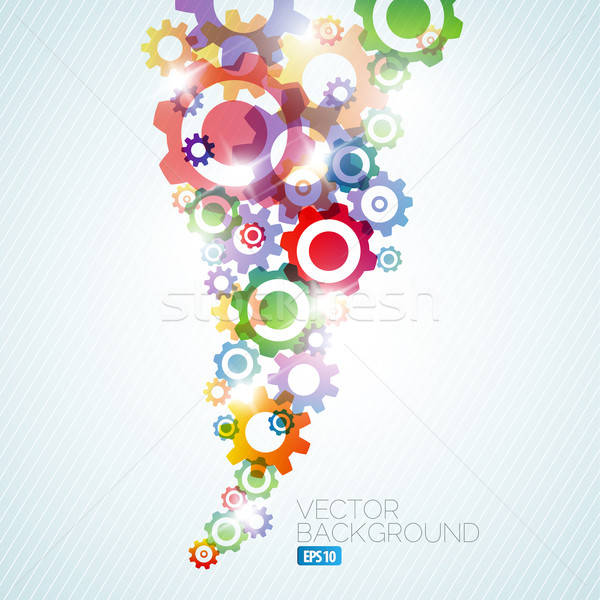 600x600 Vector Technical Background Made From Cogwheels Vector