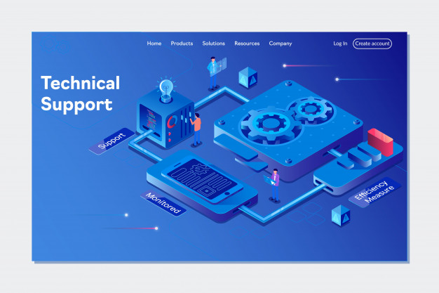 626x417 System Of Technical Support Vector Premium Download