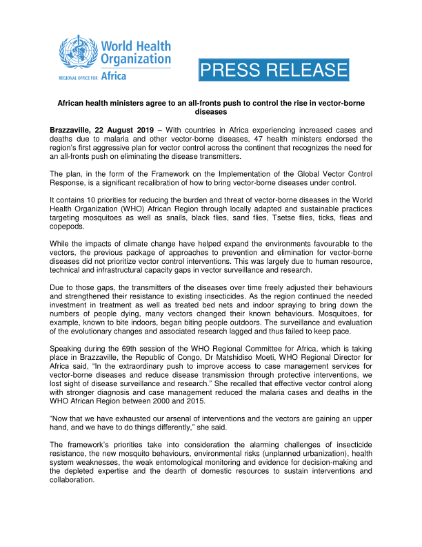 612x792 African Health Ministers Agree To An All Fronts Push To Control