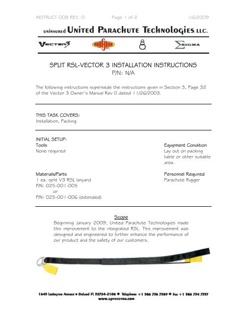 495x640 Split Rsl Vector Installation Instructions