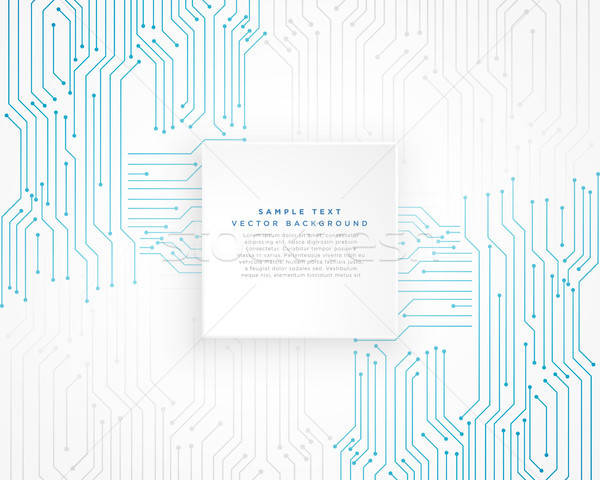 600x480 Vector Technology Blue Circuit Diagram Background Vector