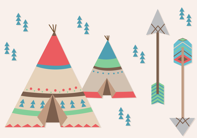 632x443 Tipi Elements Free Vector Download Cannypic