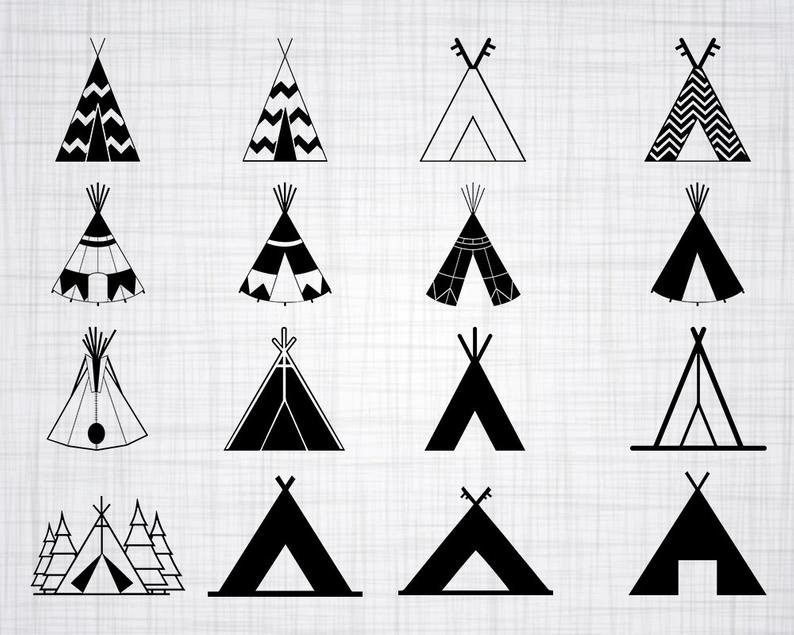794x635 Tipi Teepee Tipi Clipart Teepee Clipart Tipi Cut Etsy