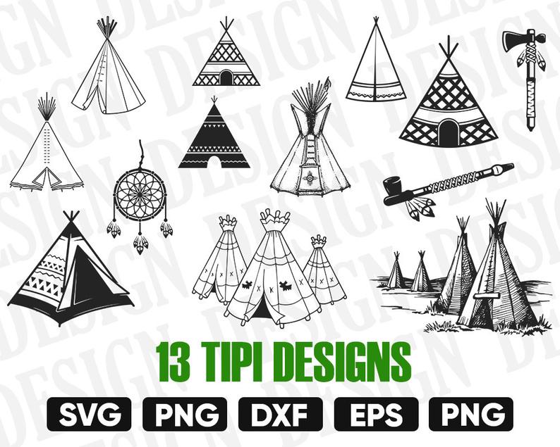 794x635 Tipi Teepee Tent Teepee Vector Indian Teepee Etsy