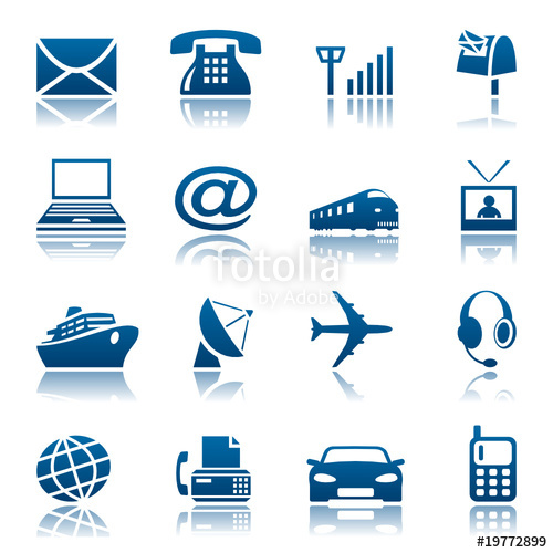 500x500 Telecom Transportation Icons Stock Image And Royalty Free
