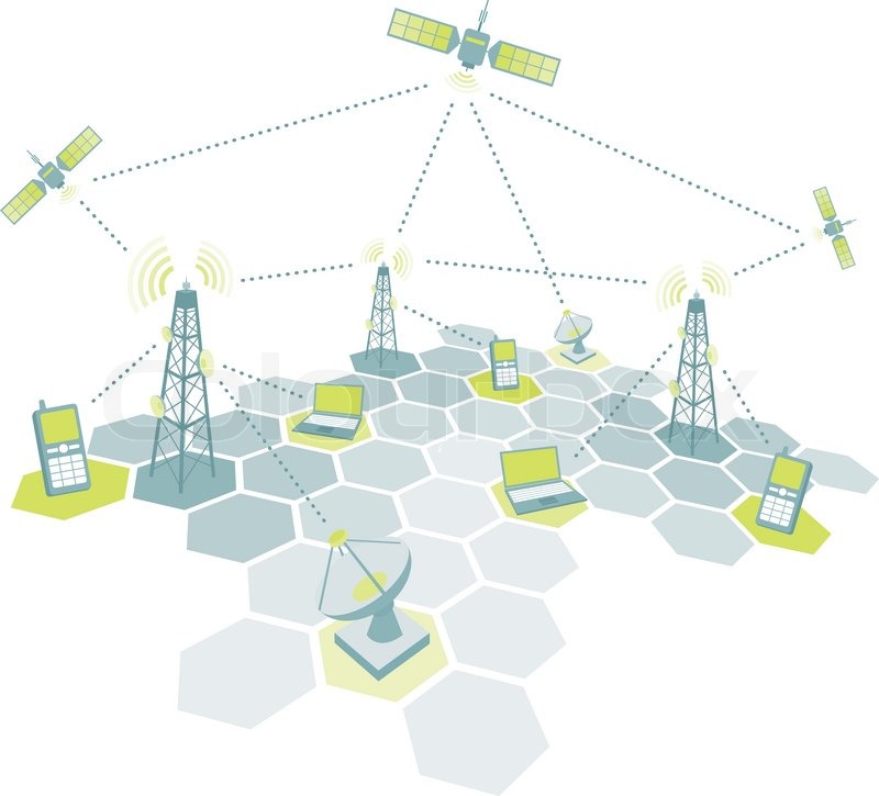 800x725 Telecom Working Diagram Stock Vector Colourbox