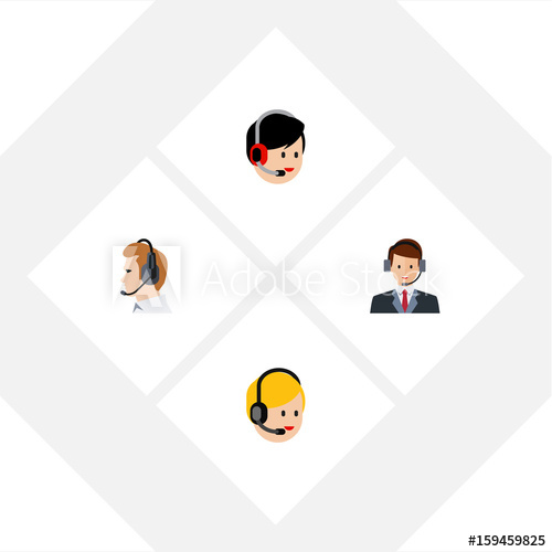 500x500 Flat Icon Telemarketing Set Of Call Center, Telemarketing, Hotline