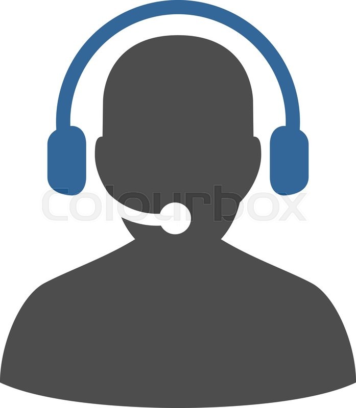 697x800 Telemarketing Icon From Commerce Set Stock Vector Colourbox