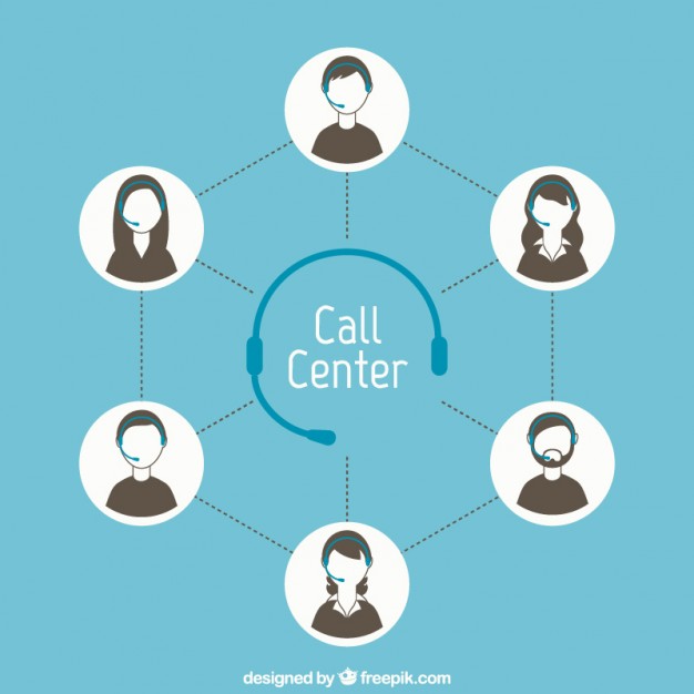626x626 Call Center Concept Vector Free Download