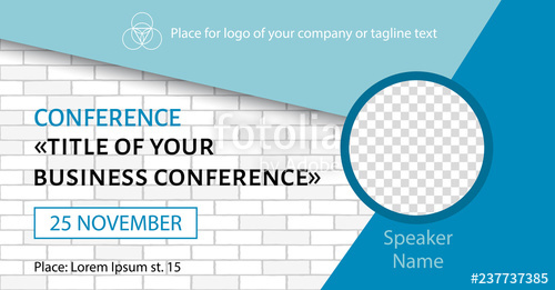 Corporate Announcement Facebook Banner Vector Flyer Template 500x261 Corporate Announcement Facebook Banner Vector Flyer Template