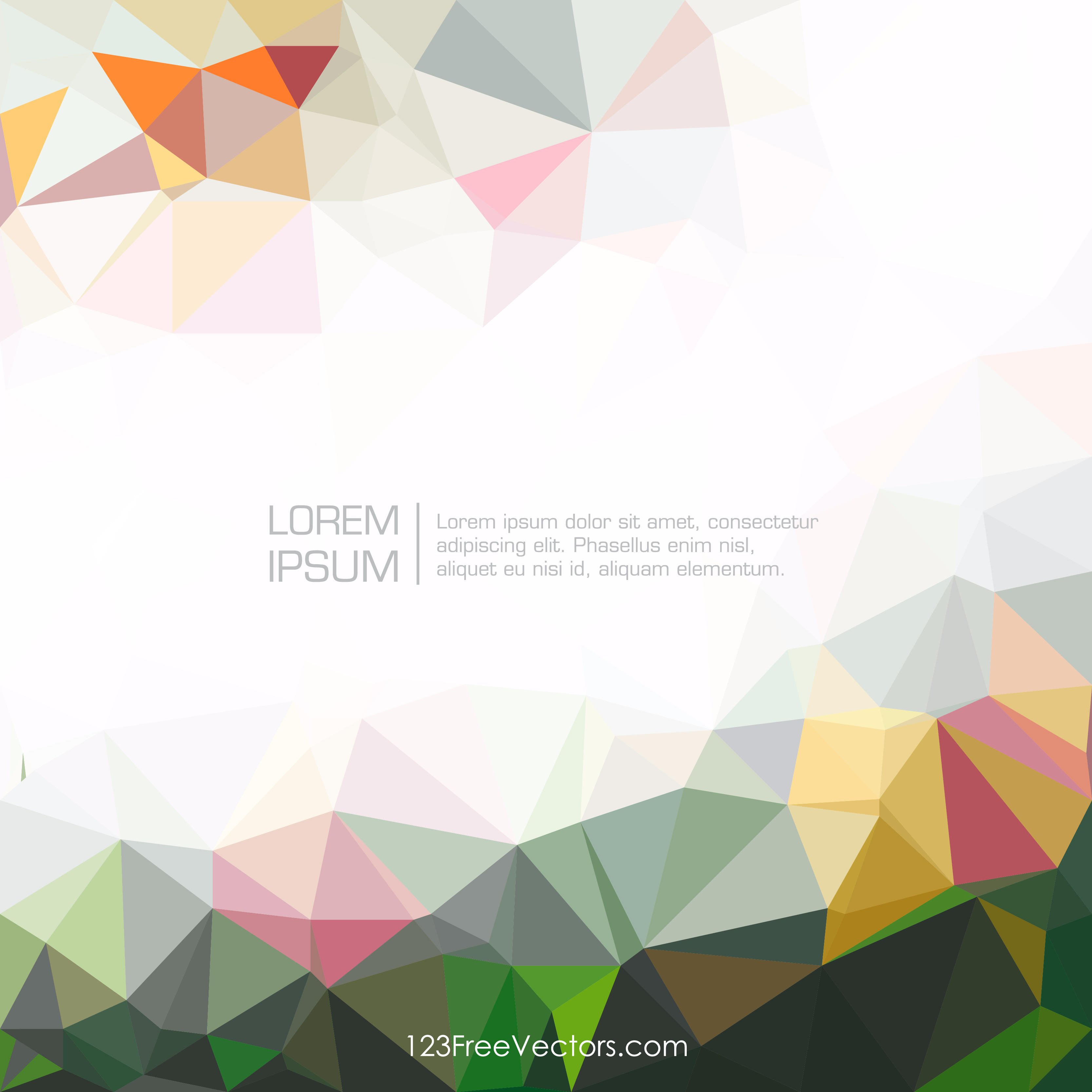 Low Poly Colorful Background Vector Template 3333x3333 Low Poly Colorful Background Vector Template
