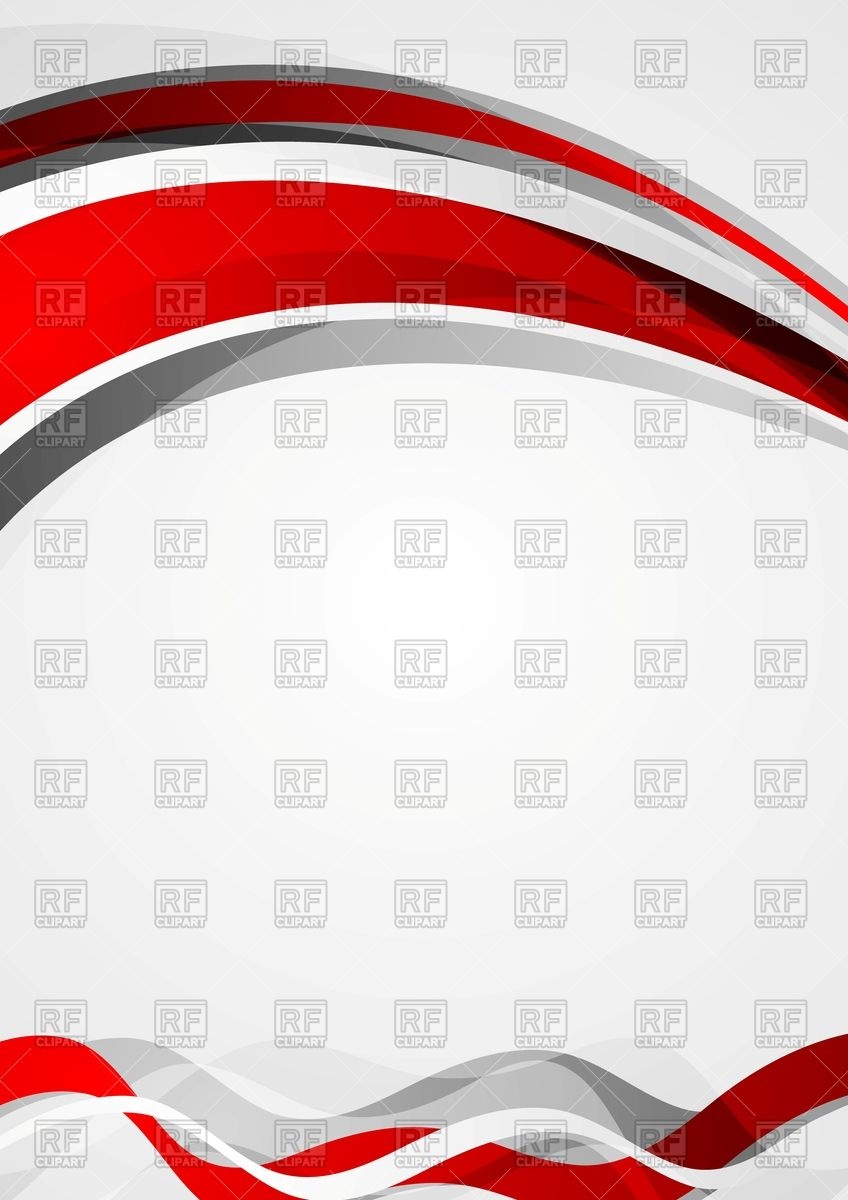 Abstract Red And Grey Wavy Corporate Flyer Template Vector Image 848x1200 Abstract Red And Grey Wavy Corporate Flyer Template Vector Image