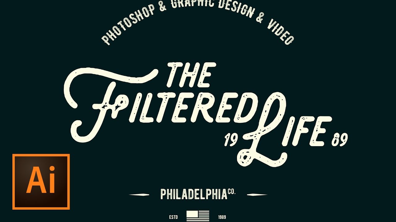 Create A Simple Hipster Logo Design In Illustrator Retro Text 1280x720 Create A Simple Hipster Logo Design In Illustrator Retro Text