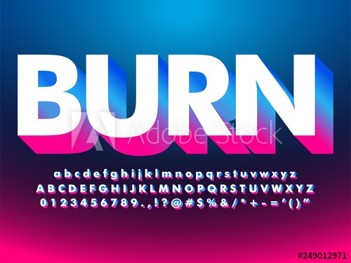 Modern Floating Gradient Extrude Text Effect With Futuristic 500x375 Modern Floating Gradient Extrude Text Effect With Futuristic